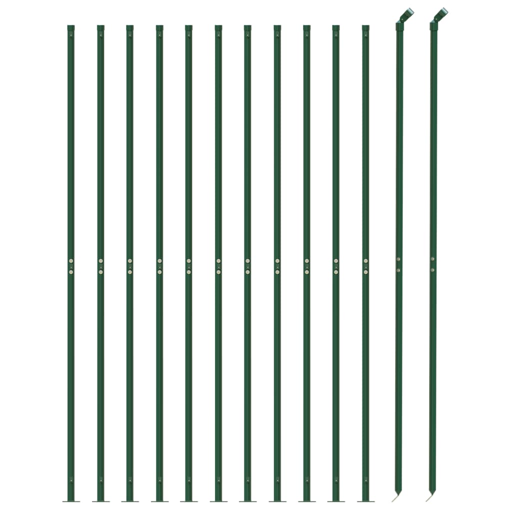 Draadgaashek Met Flens 1 x 25 m Groen