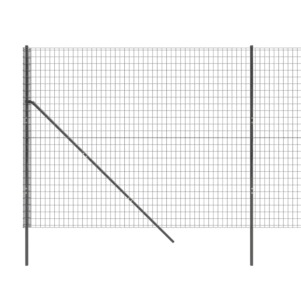 Draadgaashek ,4X0 M Gegalvaniseerd Staal Kleurig 1.4 x 10 m Antraciet