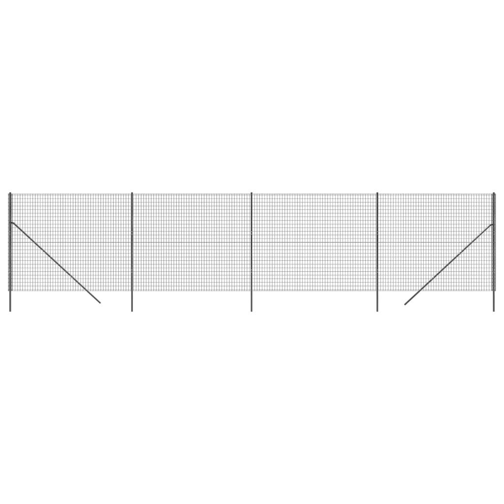 Draadgaashek ,8X0 M Gegalvaniseerd Staal Kleurig 1.8 x 10 m Antraciet