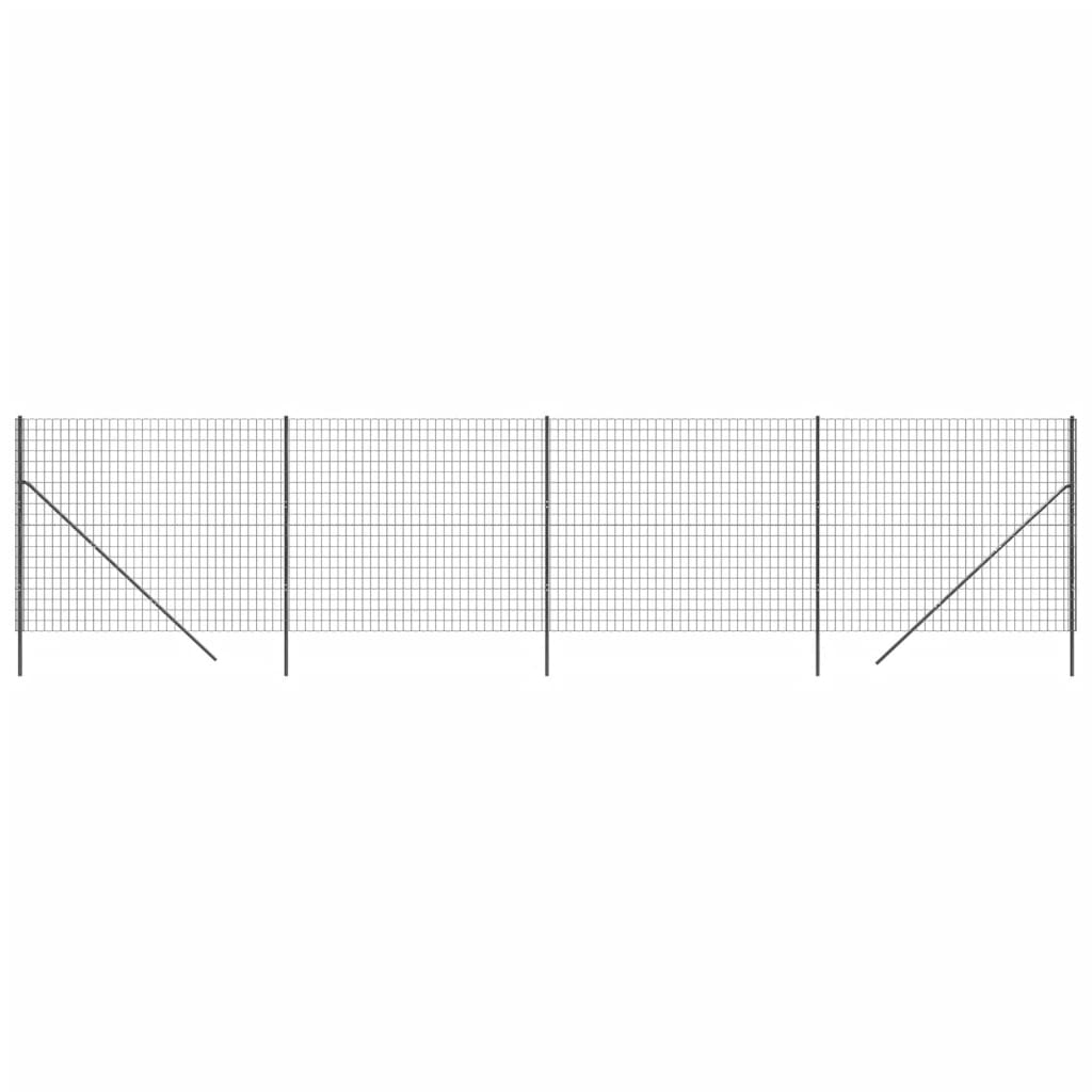 Draadgaashek ,4X0 M Gegalvaniseerd Staal Kleurig 1.4 x 10 m Antraciet