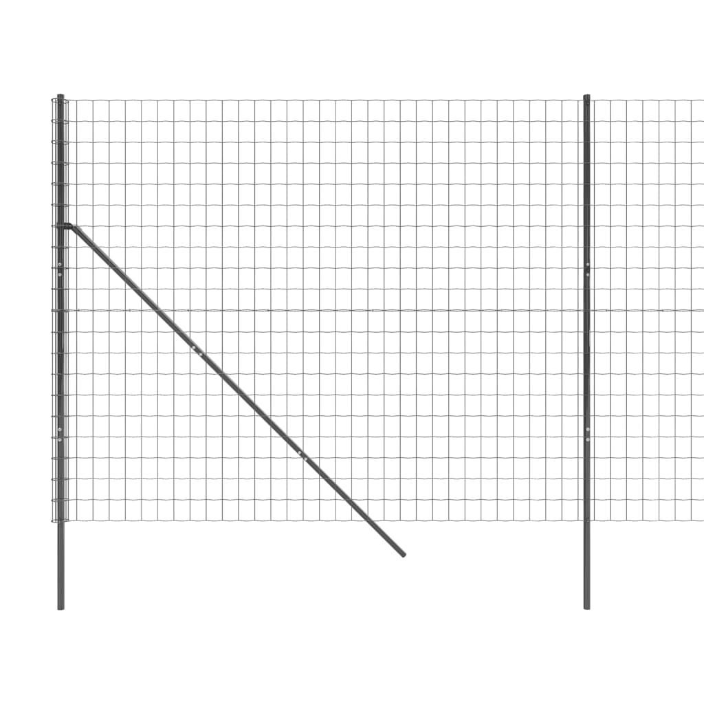 Draadgaashek ,4X0 M Gegalvaniseerd Staal Kleurig 1.4 x 10 m Antraciet