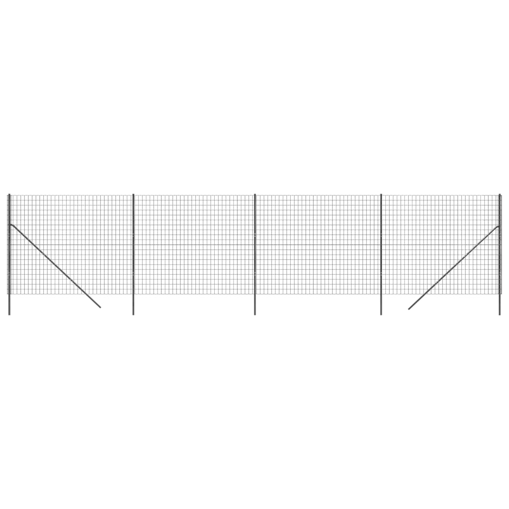 Draadgaashek ,6X0 M Gegalvaniseerd Staal Kleurig 1.6 x 10 m Antraciet