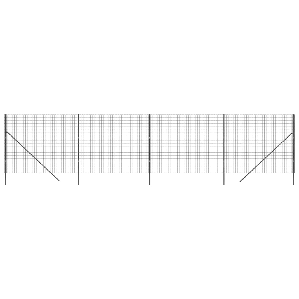 Draadgaashek 2,2X0 M Gegalvaniseerd Staal Kleurig Antraciet 2.2 x 10 m