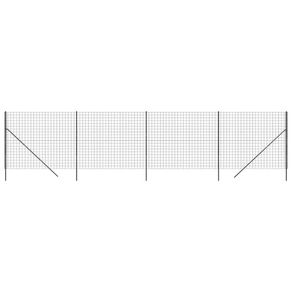 Draadgaashek ,4X0 M Gegalvaniseerd Staal Kleurig 1.4 x 10 m Antraciet