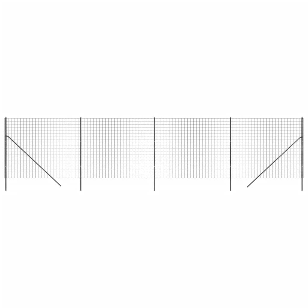 Draadgaashek ,6X0 M Gegalvaniseerd Staal Kleurig 1.6 x 10 m Antraciet