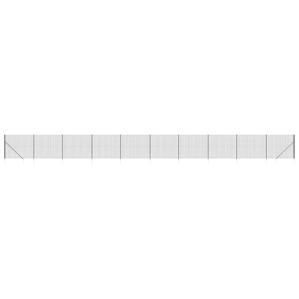 Draadgaashek Met Grondankers ,4X25 M Kleurig 1.4 x 25 m Antraciet