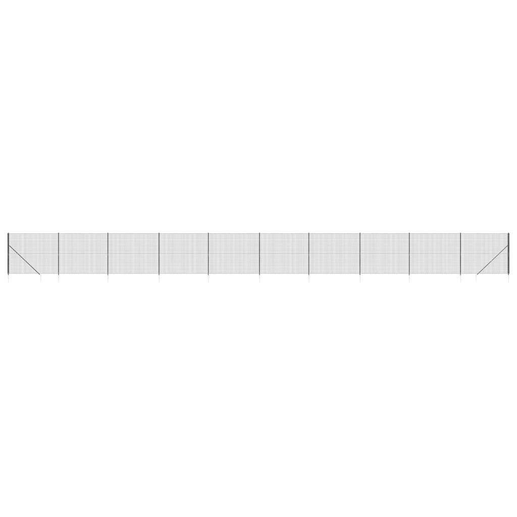 Draadgaashek Met Grondankers ,6X25 M Kleurig 1.6 x 25 m Antraciet