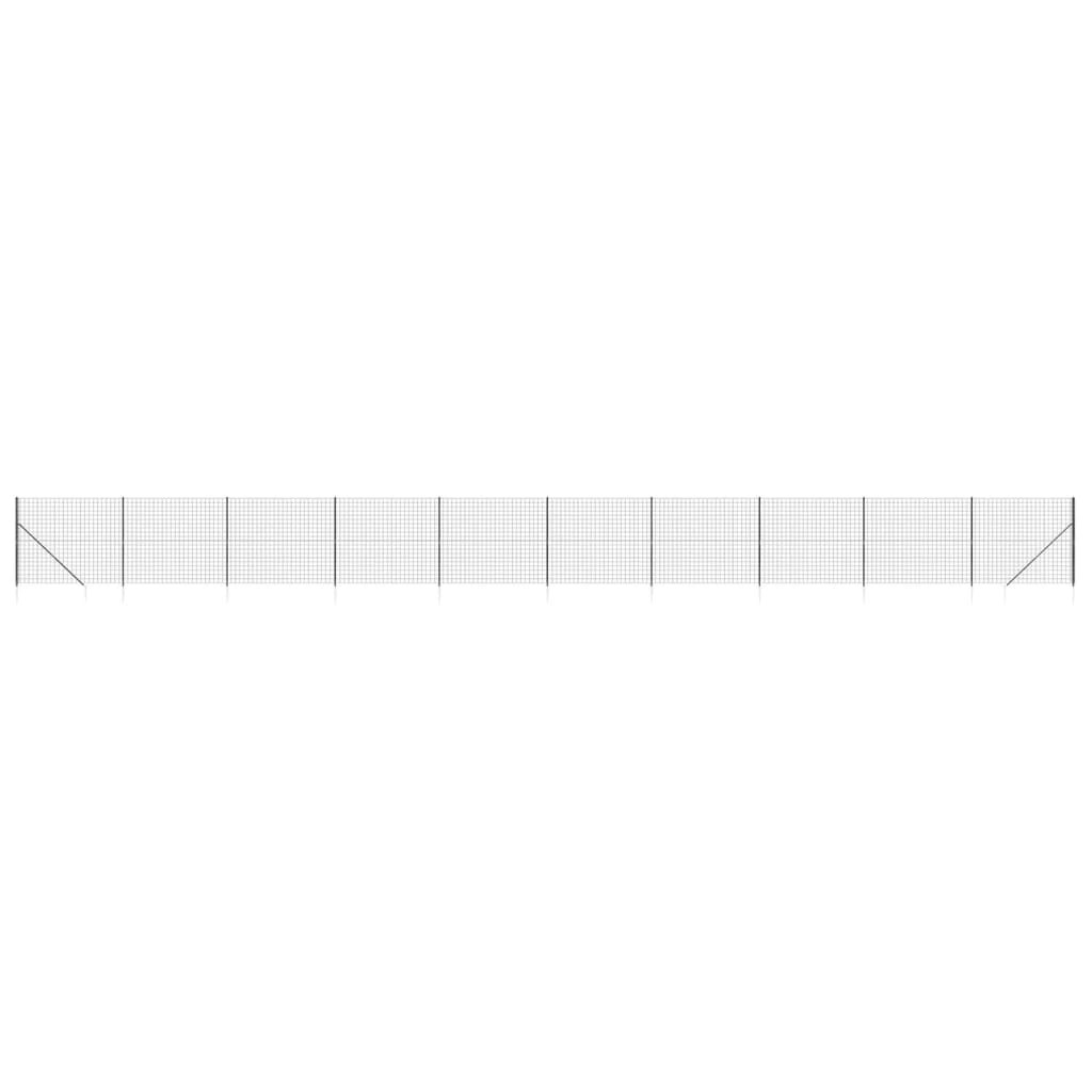 Draadgaashek Met Grondankers ,4X25 M Kleurig 1.4 x 25 m Antraciet