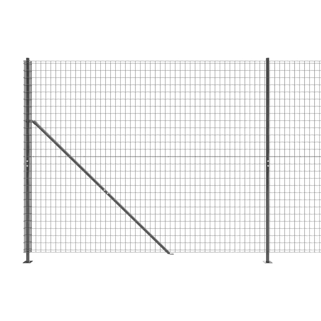 Draadgaashek Met Flens ,4X0 M Kleurig 1.4 x 10 m Antraciet