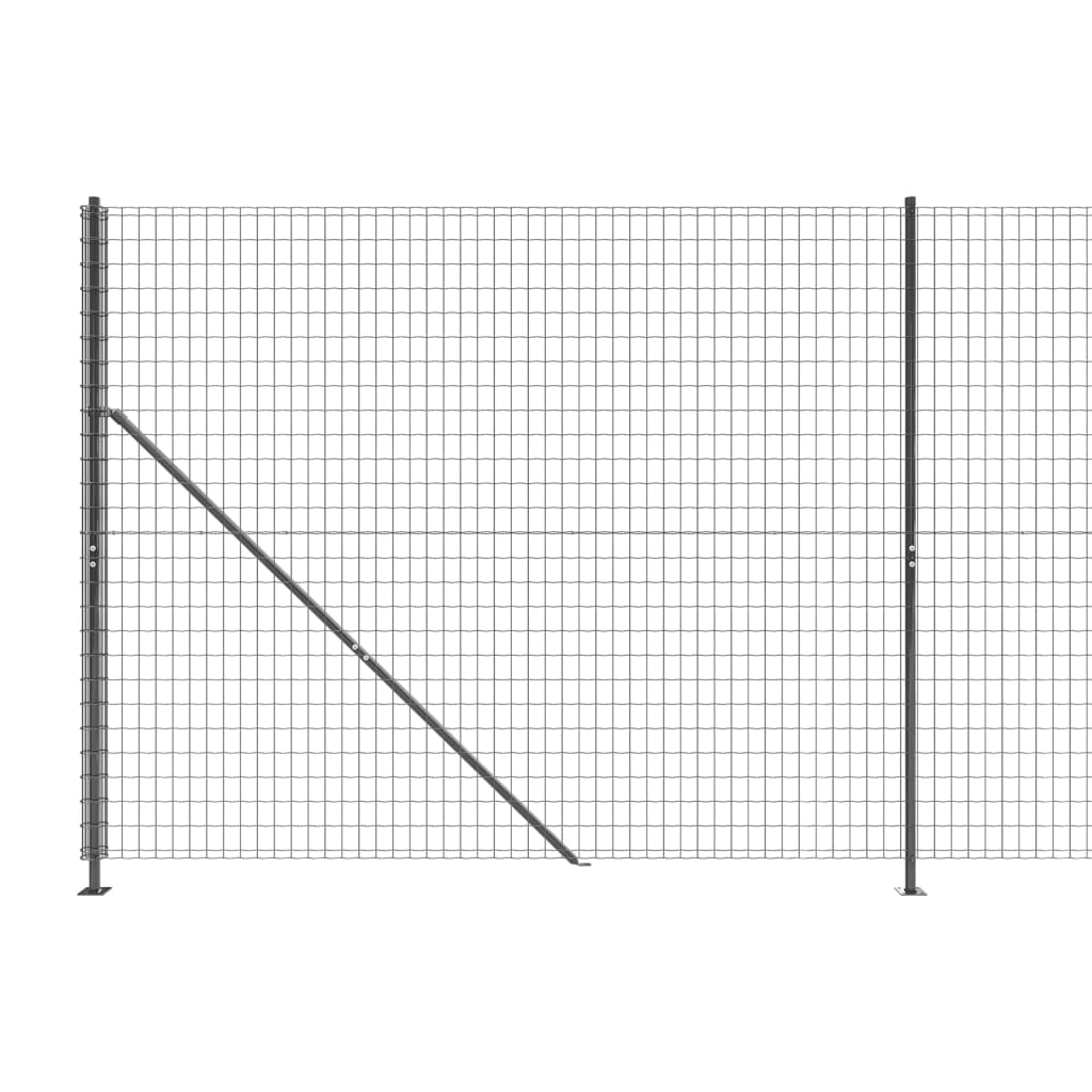 Draadgaashek Met Flens ,6X0 M Kleurig 1.6 x 10 m Antraciet