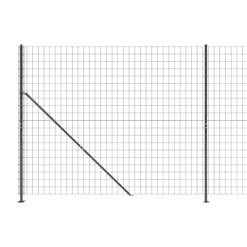 Draadgaashek Met Flens ,4X0 M Kleurig 1.4 x 10 m Antraciet