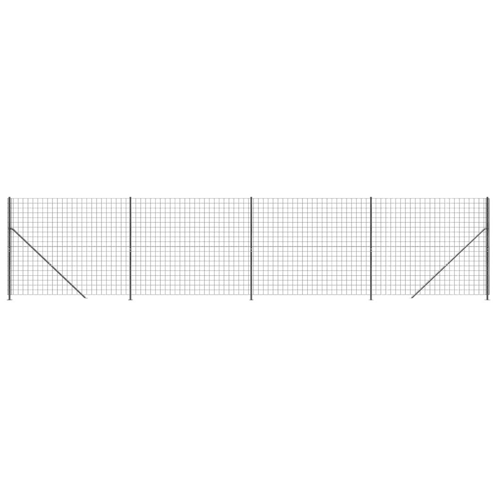 Draadgaashek Met Flens ,4X0 M Kleurig 1.4 x 10 m Antraciet