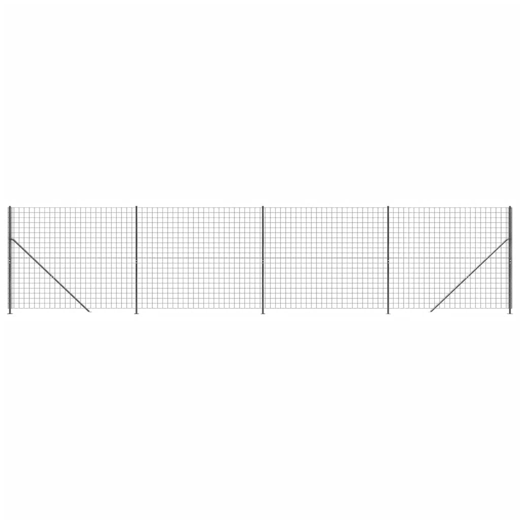 Draadgaashek Met Flens ,6X0 M Kleurig 1.6 x 10 m Antraciet