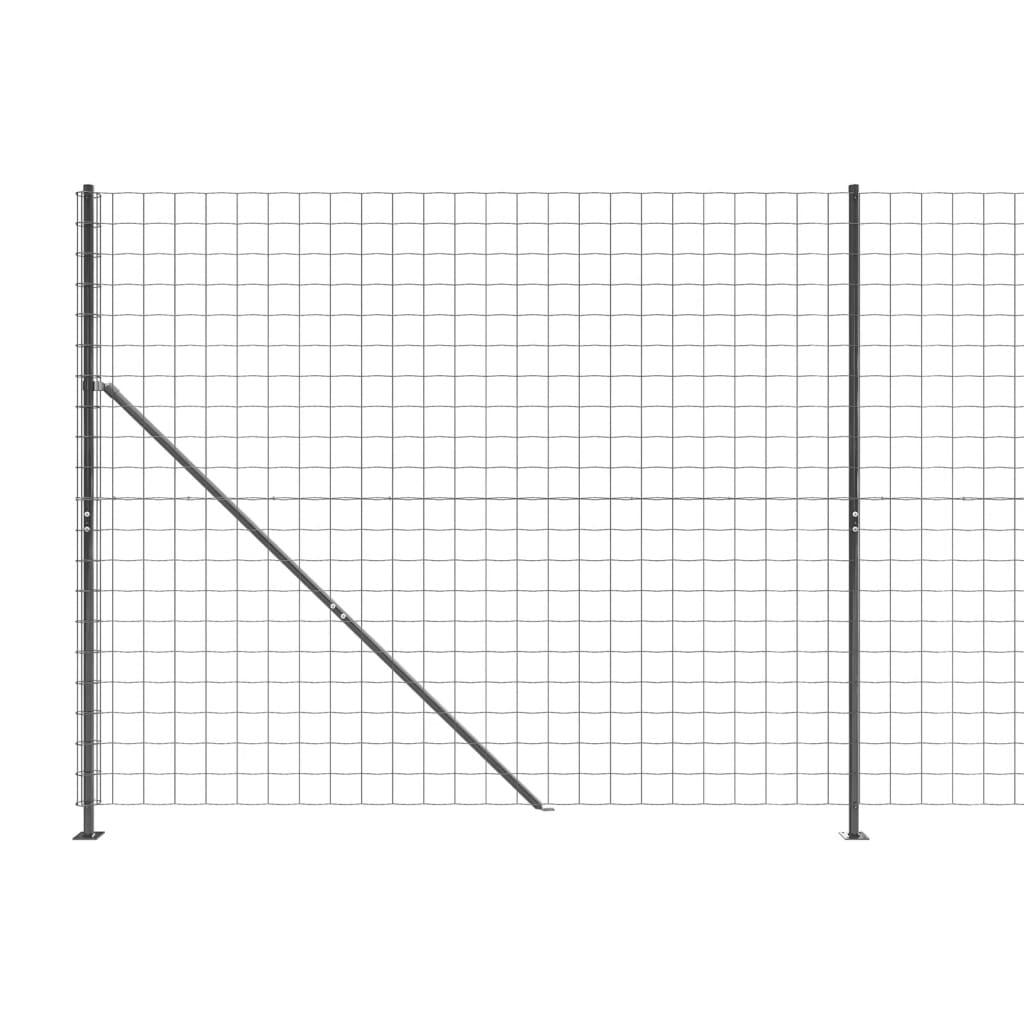 Draadgaashek Met Flens ,6X0 M Kleurig 1.6 x 10 m Antraciet