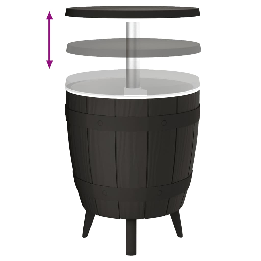 IJskoeltafel 3-in-1 polypropeen zwart