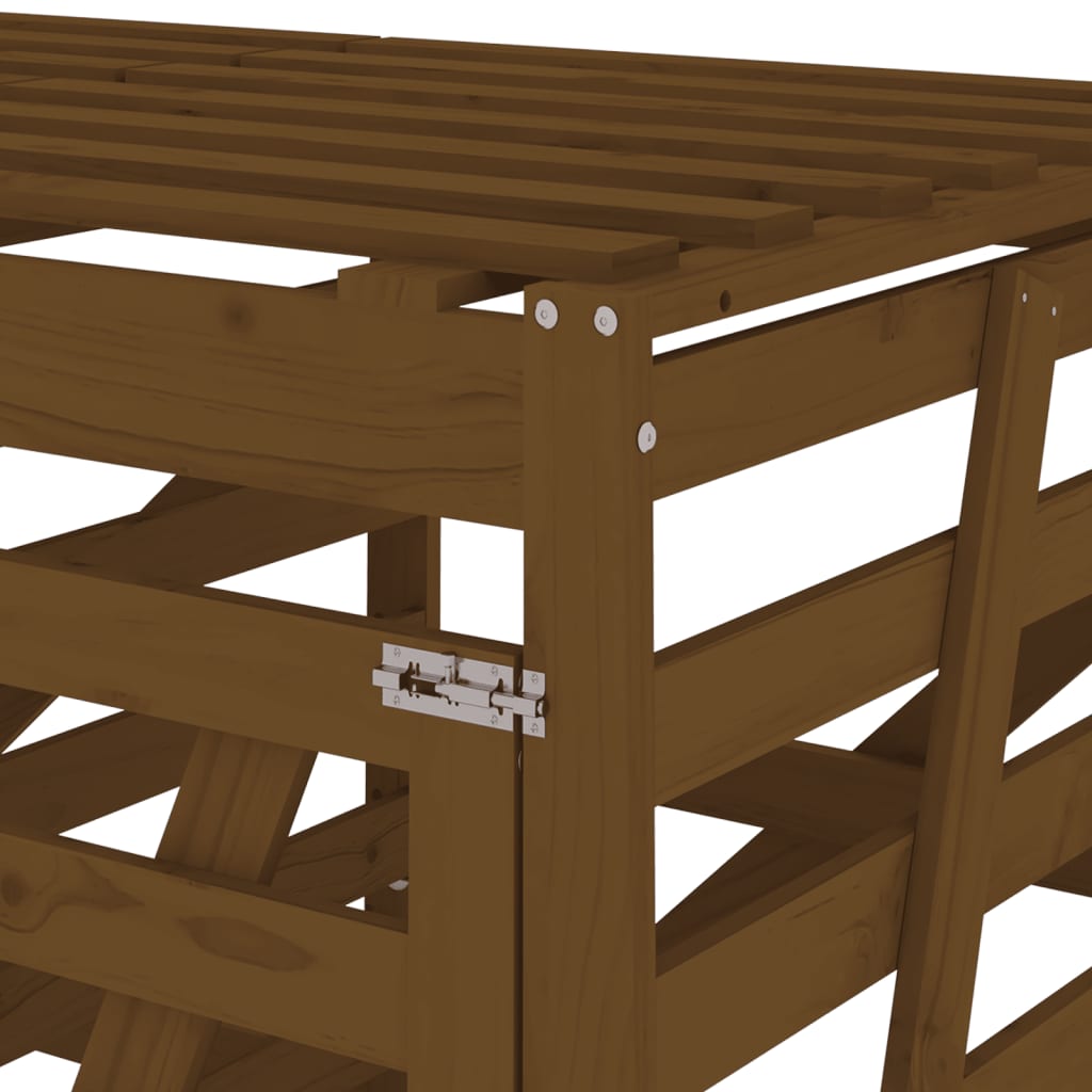 Containerberging Dubbel Massief Grenenhout Honingbruin Honingbruin grenenhout