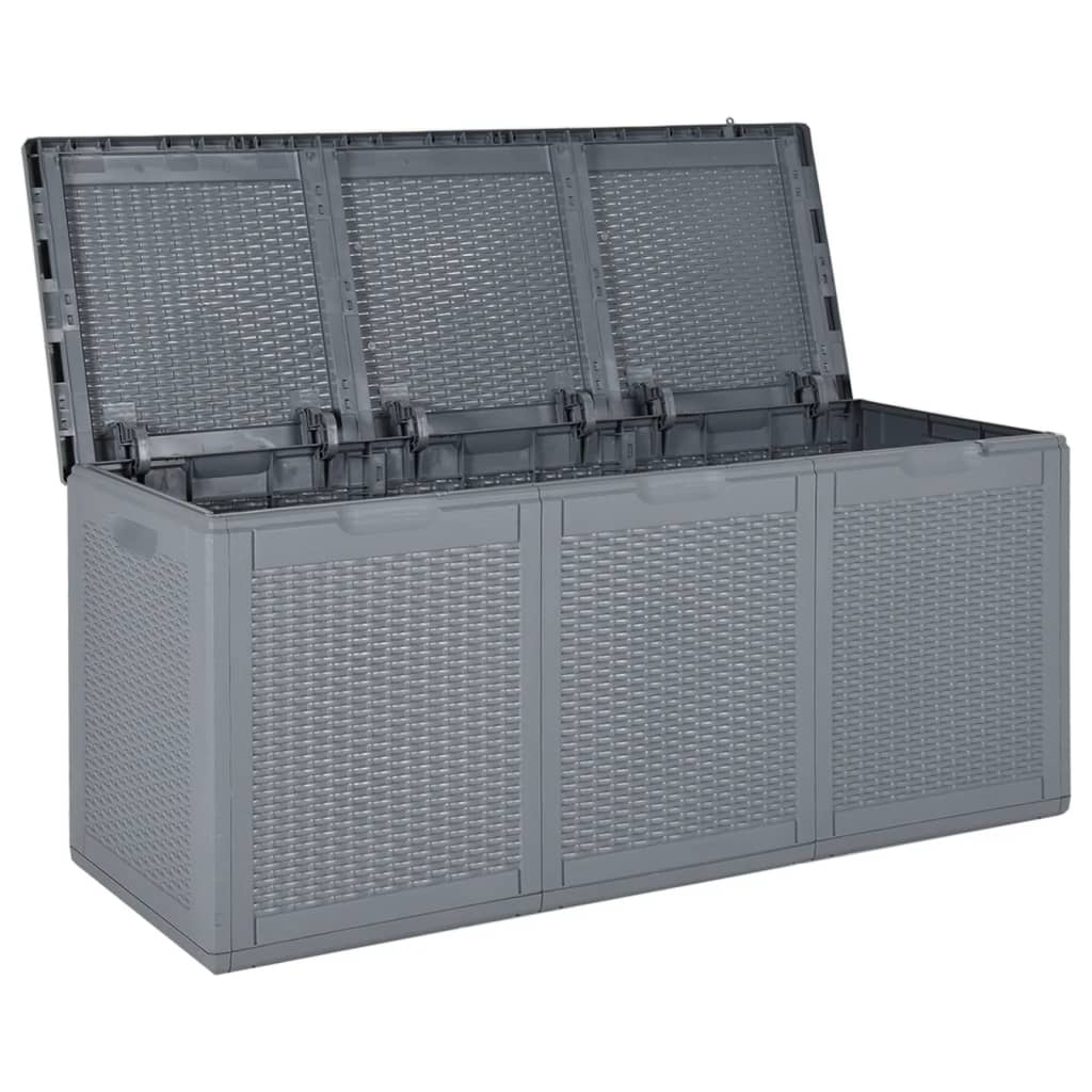 Tuinbox 270 L PP rattan grijs