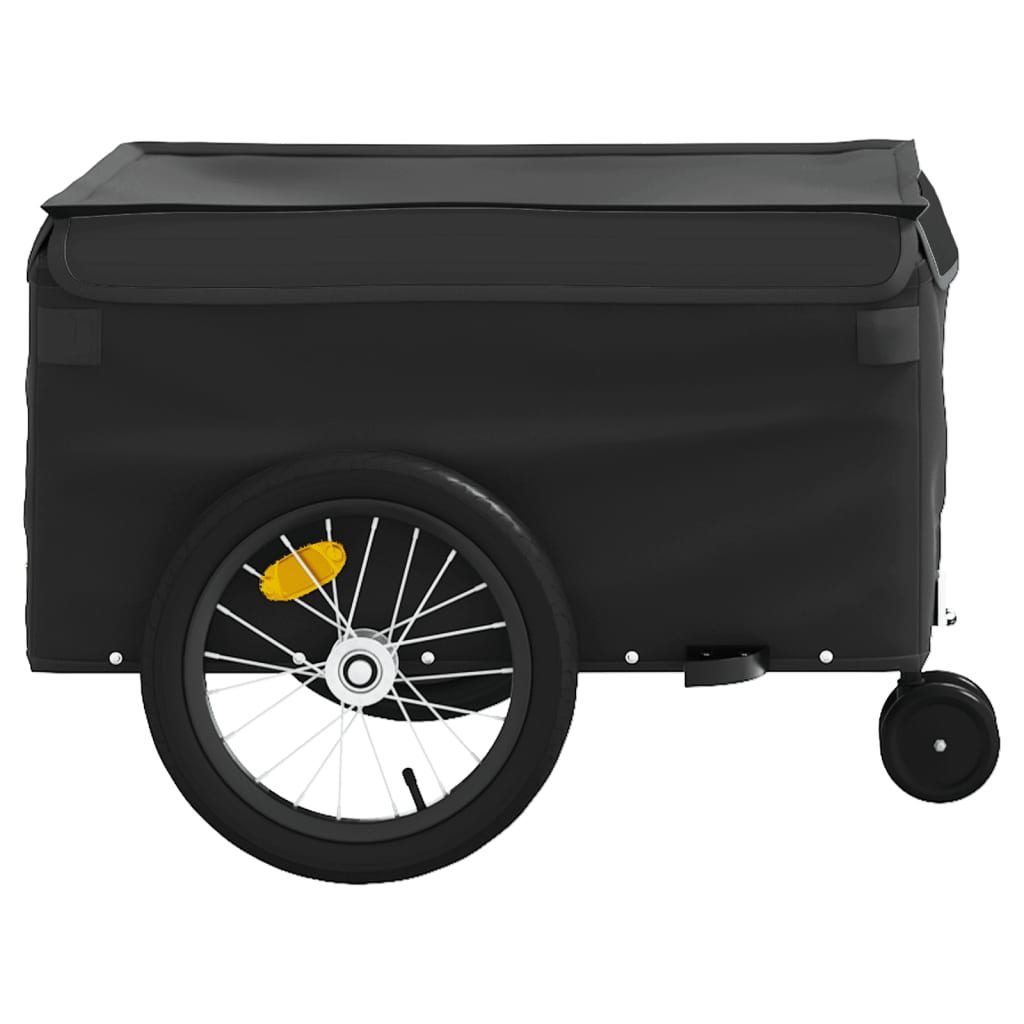 Fietstrailer 45 Kg Ijzer Zwart 62.5 x 124 x 52 cm