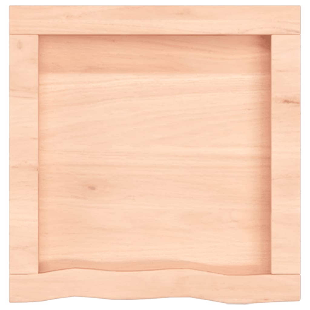 Wastafelblad 40X40X(2-6) Cm Onbehandeld Massief Hout Naturel 40 x 40 x 6 cm