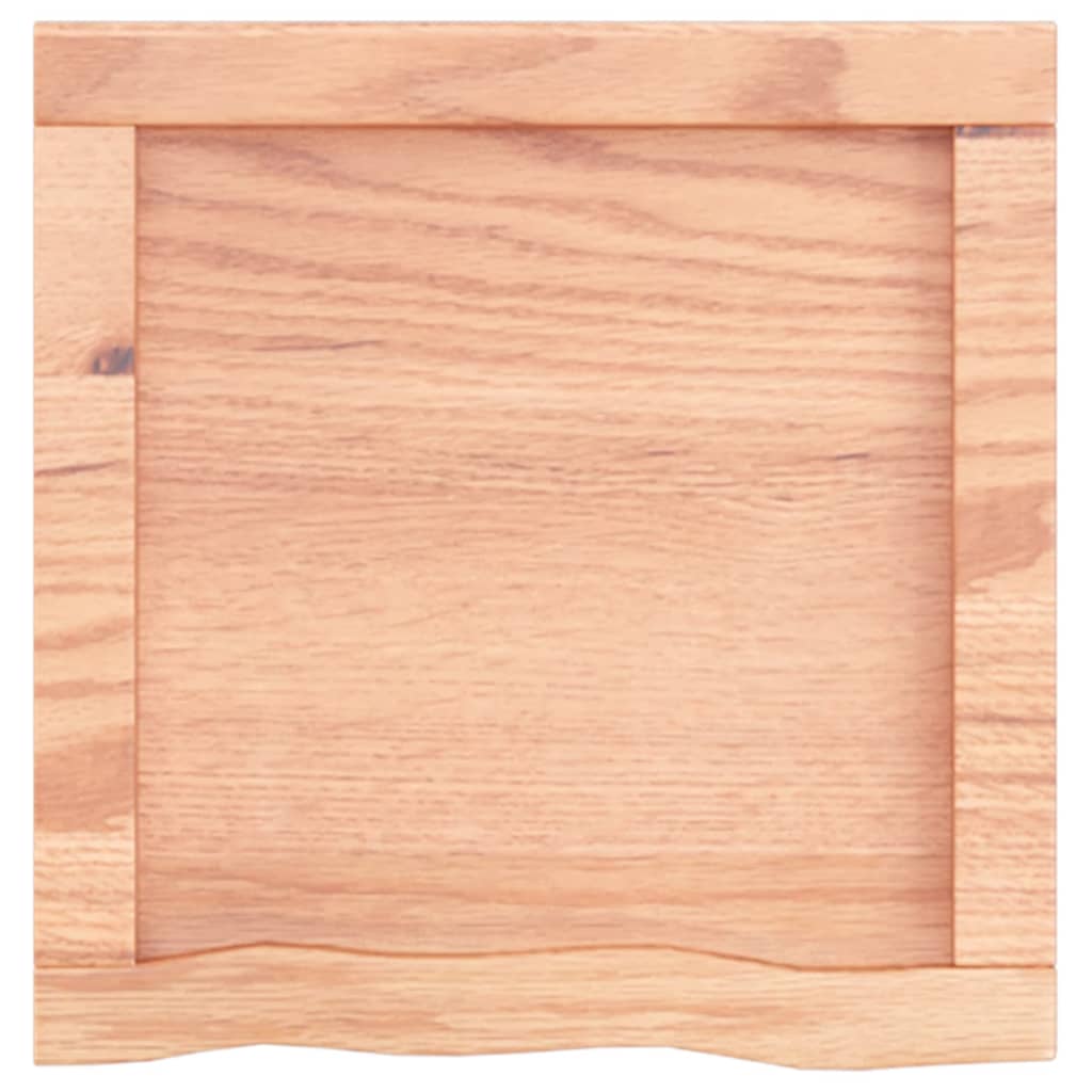 Wastafelblad 40X40X(2-6) Cm Behandeld Massief Hout Lichtbruin 40 x 40 x 6 cm