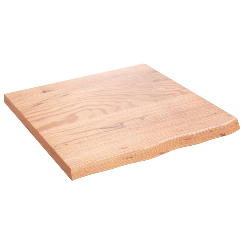 Wastafelblad 60X60X(2-4) Cm Behandeld Massief Hout Lichtbruin 60 x 60 x 4 cm