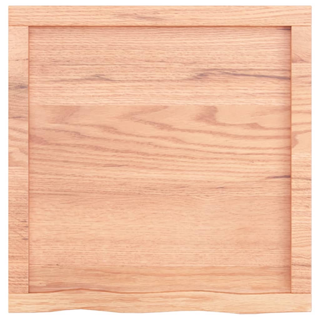 Wastafelblad 60X60X(2-4) Cm Behandeld Massief Hout Lichtbruin 60 x 60 x 4 cm