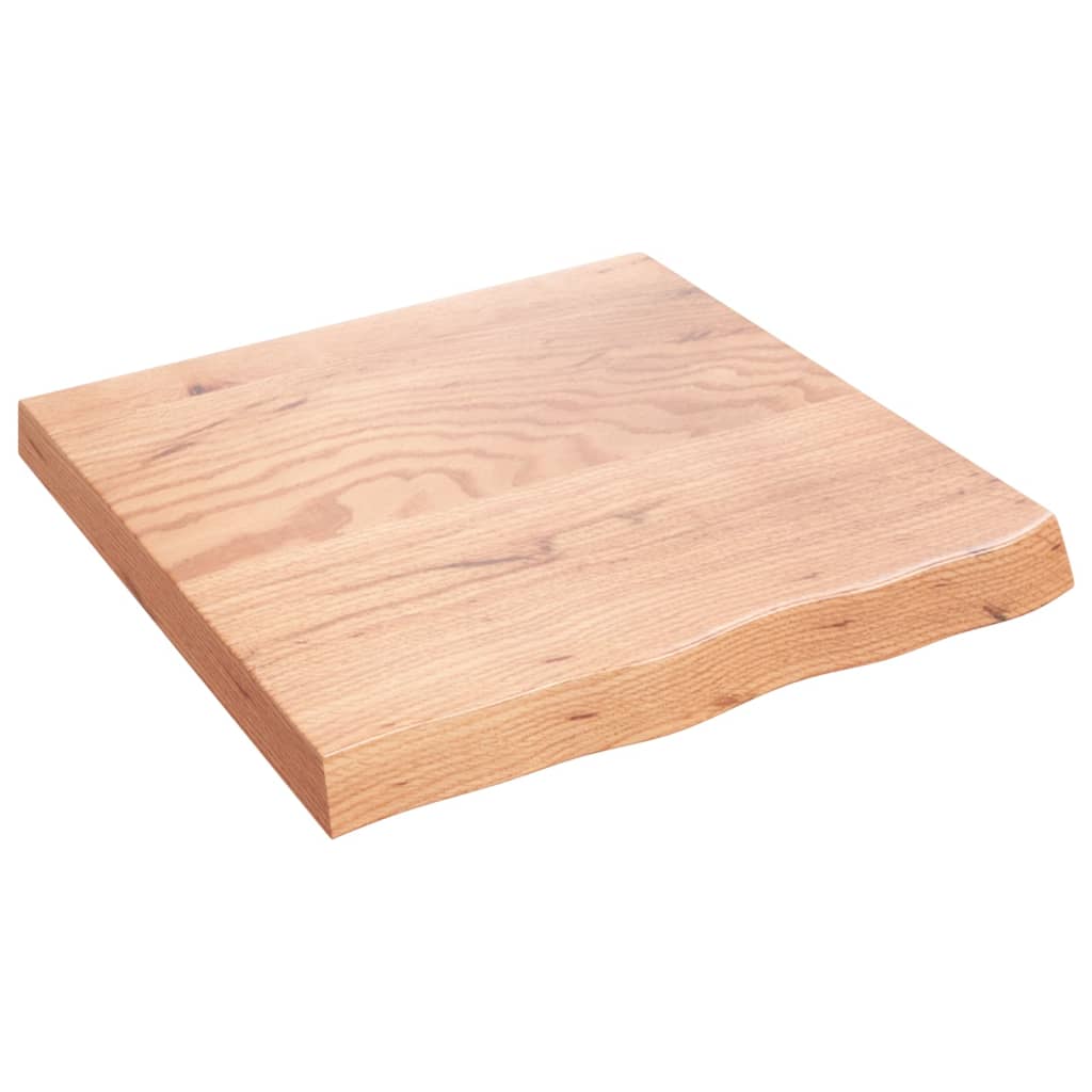 Wastafelblad 60X60X(2-6) Cm Behandeld Massief Hout Lichtbruin 60 x 60 x 6 cm