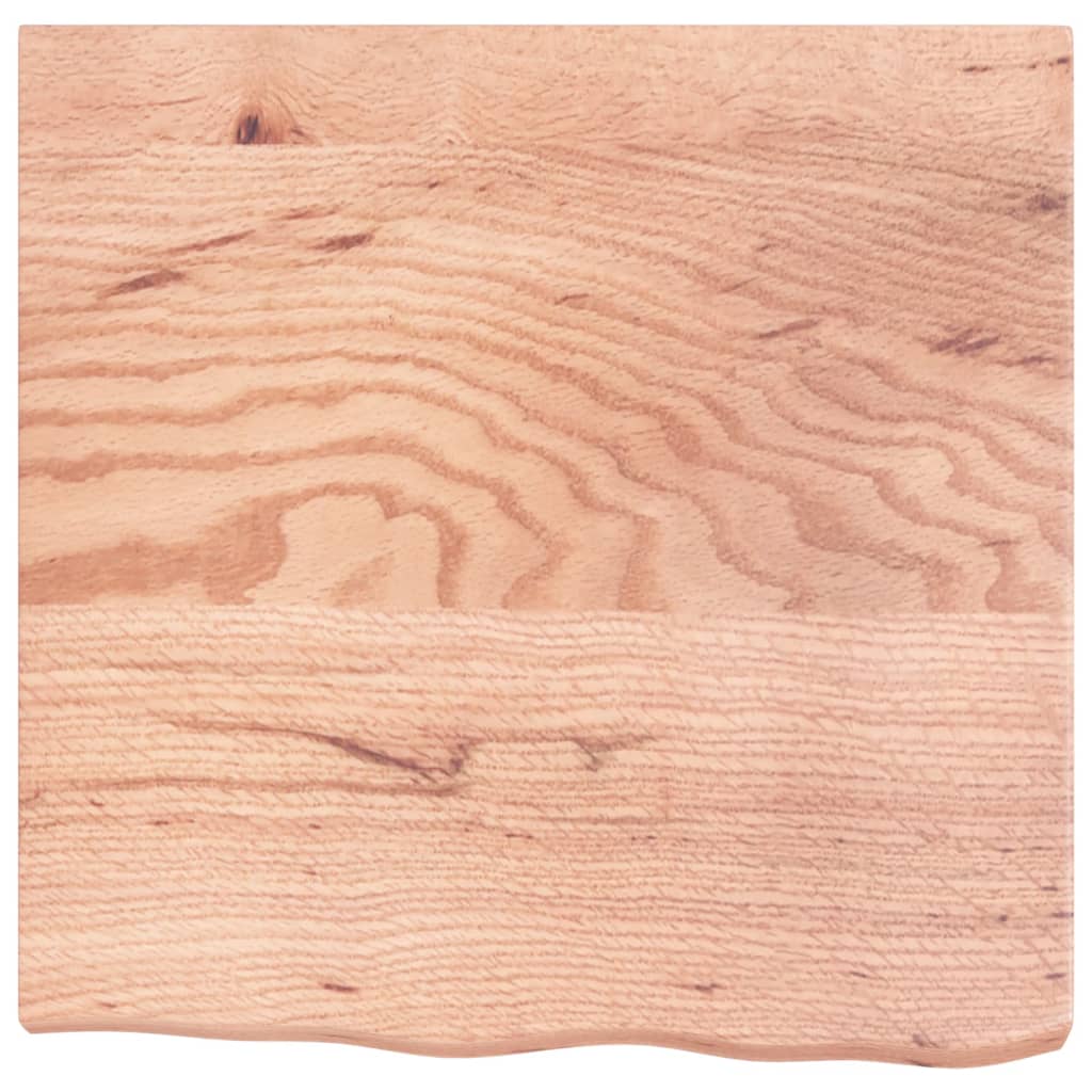 Wastafelblad 60X60X(2-6) Cm Behandeld Massief Hout Lichtbruin 60 x 60 x 6 cm