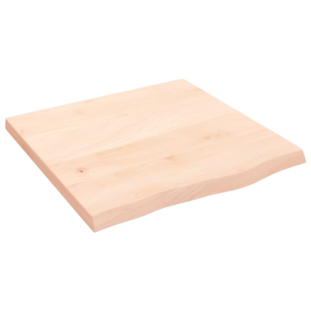 Tafelblad 60X60X(2-4) Cm Onbehandeld Massief Eikenhout Naturel 60 x 60 x 4 cm