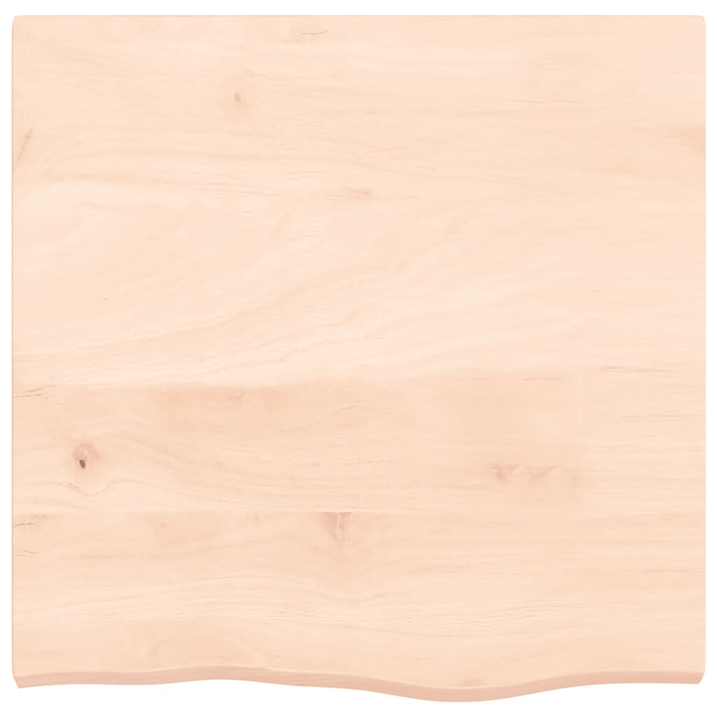 Tafelblad 60X60X(2-4) Cm Onbehandeld Massief Eikenhout Naturel 60 x 60 x 4 cm