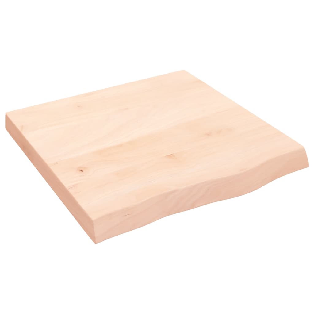 Tafelblad 60X60X(2-6) Cm Onbehandeld Massief Eikenhout Naturel 60 x 60 x 6 cm