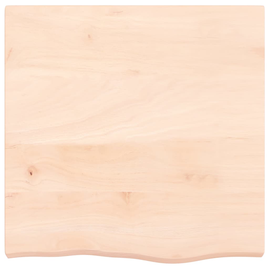 Tafelblad 60X60X(2-6) Cm Onbehandeld Massief Eikenhout Naturel 60 x 60 x 6 cm