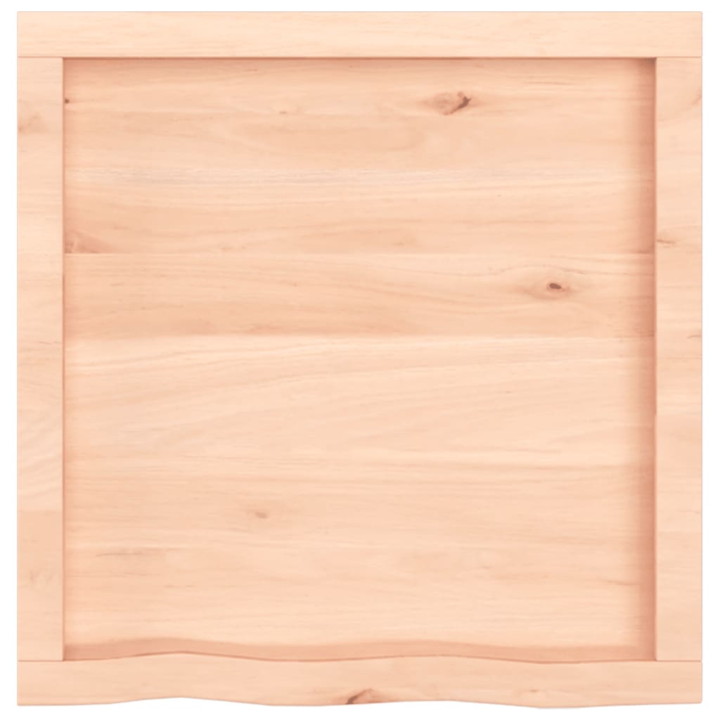 Tafelblad 60X60X(2-6) Cm Onbehandeld Massief Eikenhout Naturel 60 x 60 x 6 cm