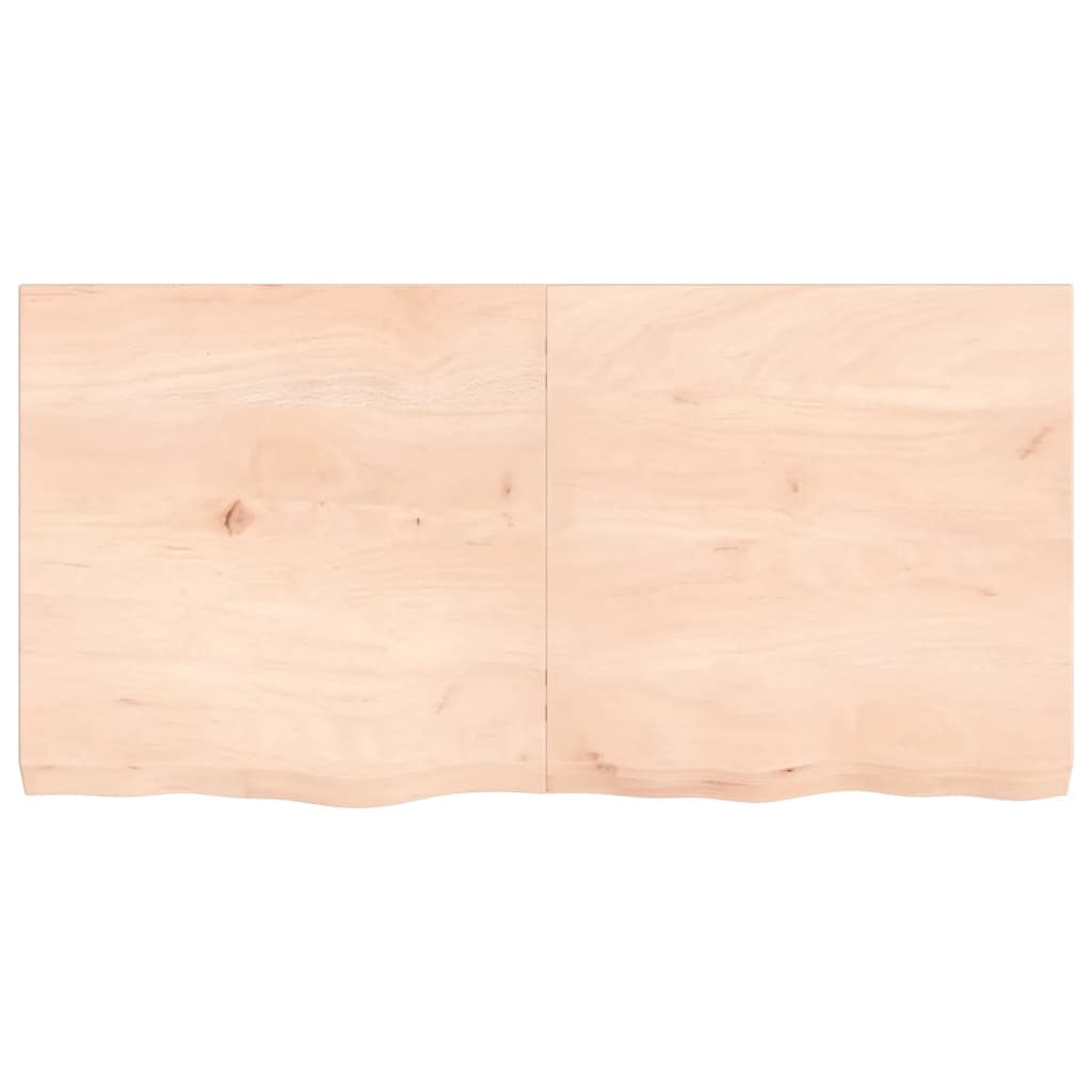 Tafelblad 20X60X(2-6) Cm Onbehandeld Massief Eikenhout Naturel 120 x 60 x 6 cm