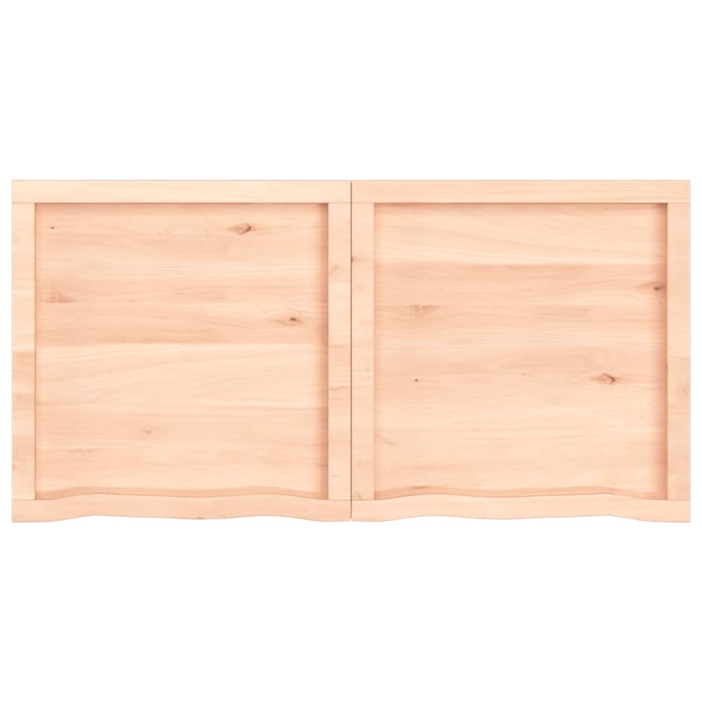 Tafelblad 20X60X(2-6) Cm Onbehandeld Massief Eikenhout Naturel 120 x 60 x 6 cm