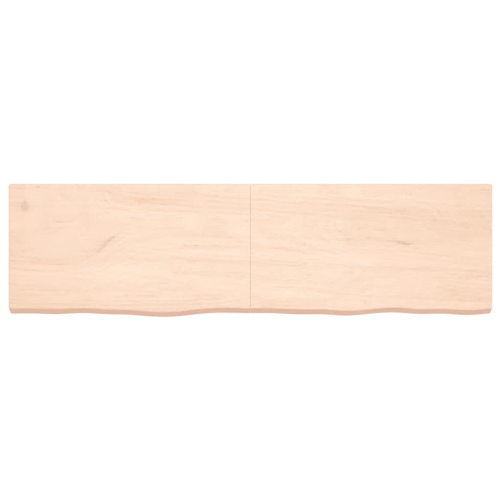 Tafelblad 80X50X(2-6) Cm Onbehandeld Massief Eikenhout Naturel 180 x 50 x 6 cm