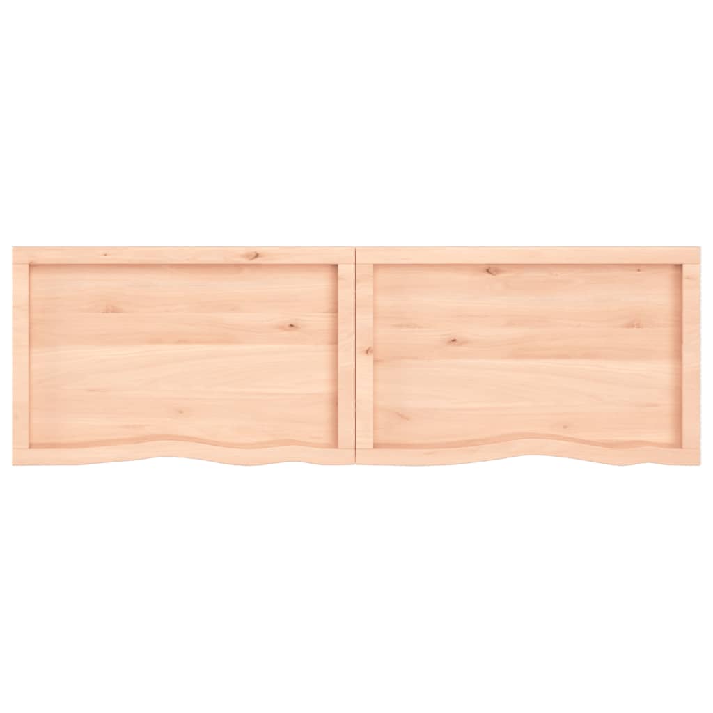 Tafelblad 80X50X(2-6) Cm Onbehandeld Massief Eikenhout Naturel 180 x 50 x 6 cm