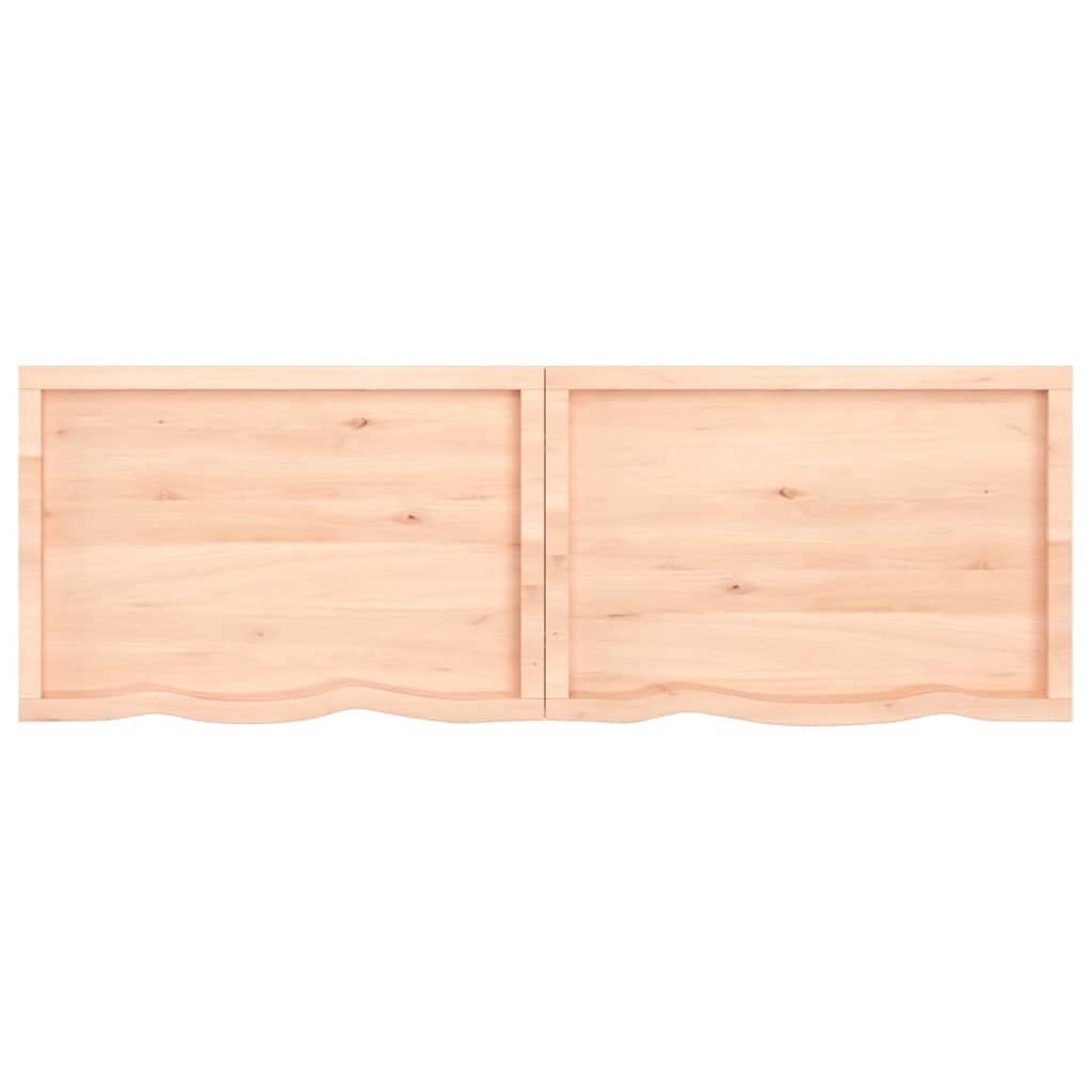 Tafelblad 80X60X(2-4) Cm Onbehandeld Massief Eikenhout Naturel 180 x 60 x 4 cm