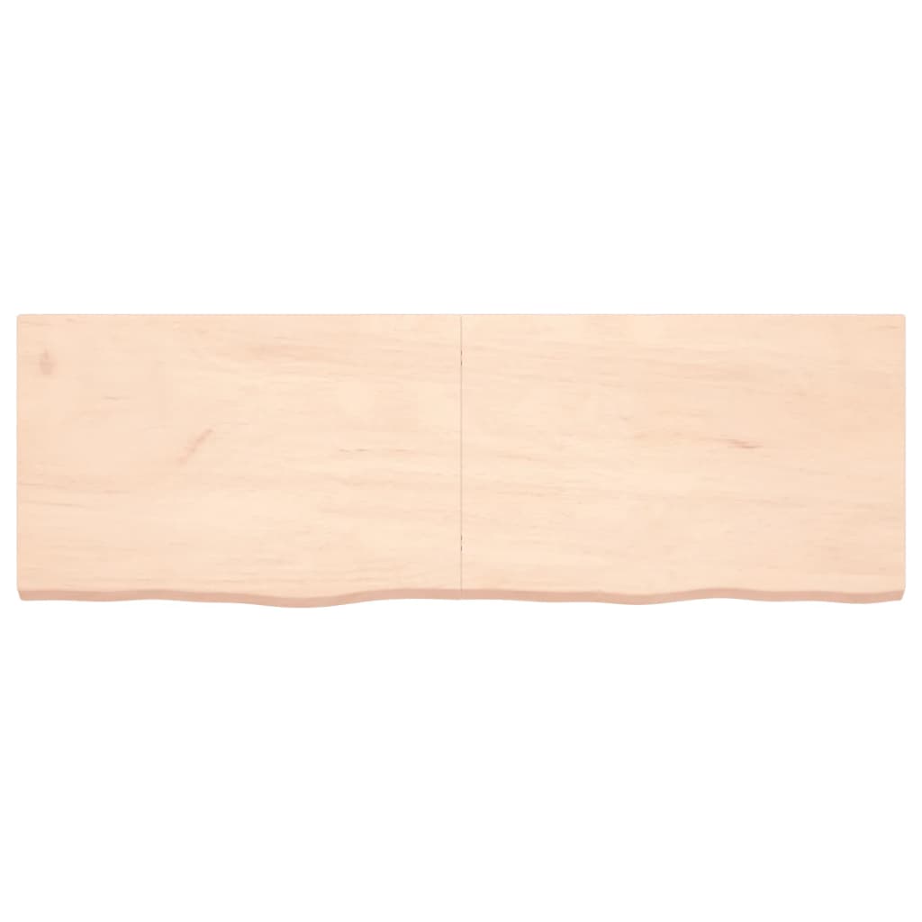 Tafelblad 80X60X(2-6) Cm Onbehandeld Massief Eikenhout Naturel 180 x 60 x 6 cm