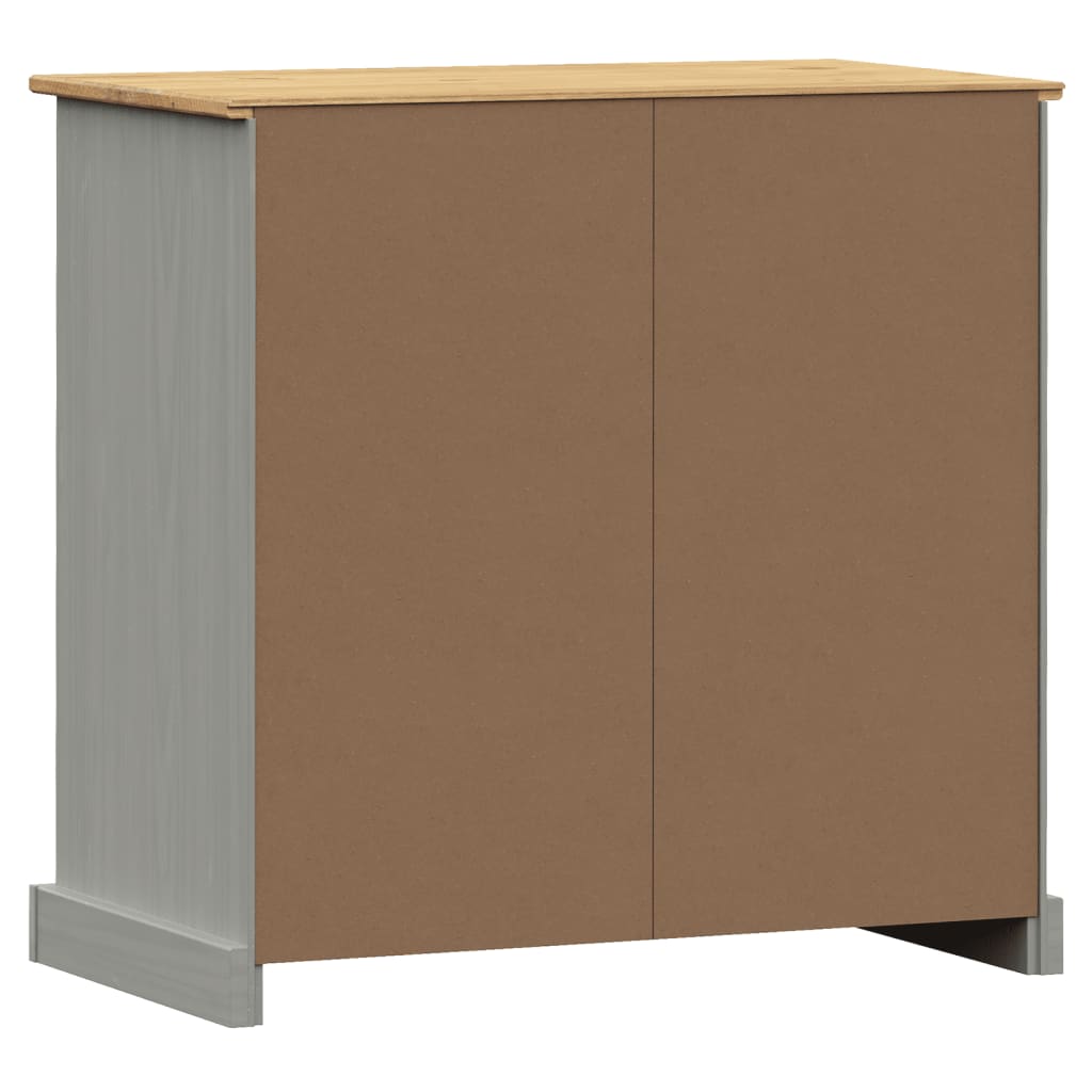 Dressoir met lades VIGO 78x40x75 cm massief grenenhout grijs