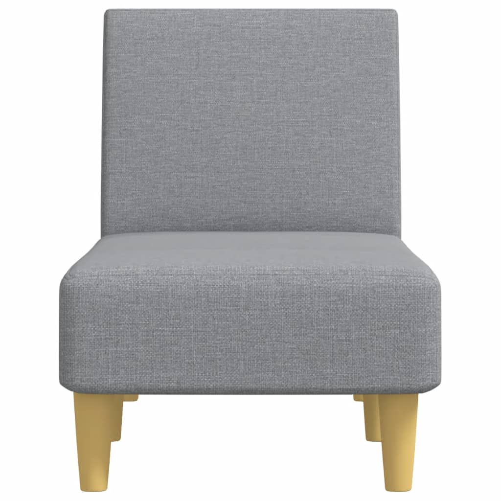 Chaise longue stof lichtgrijs