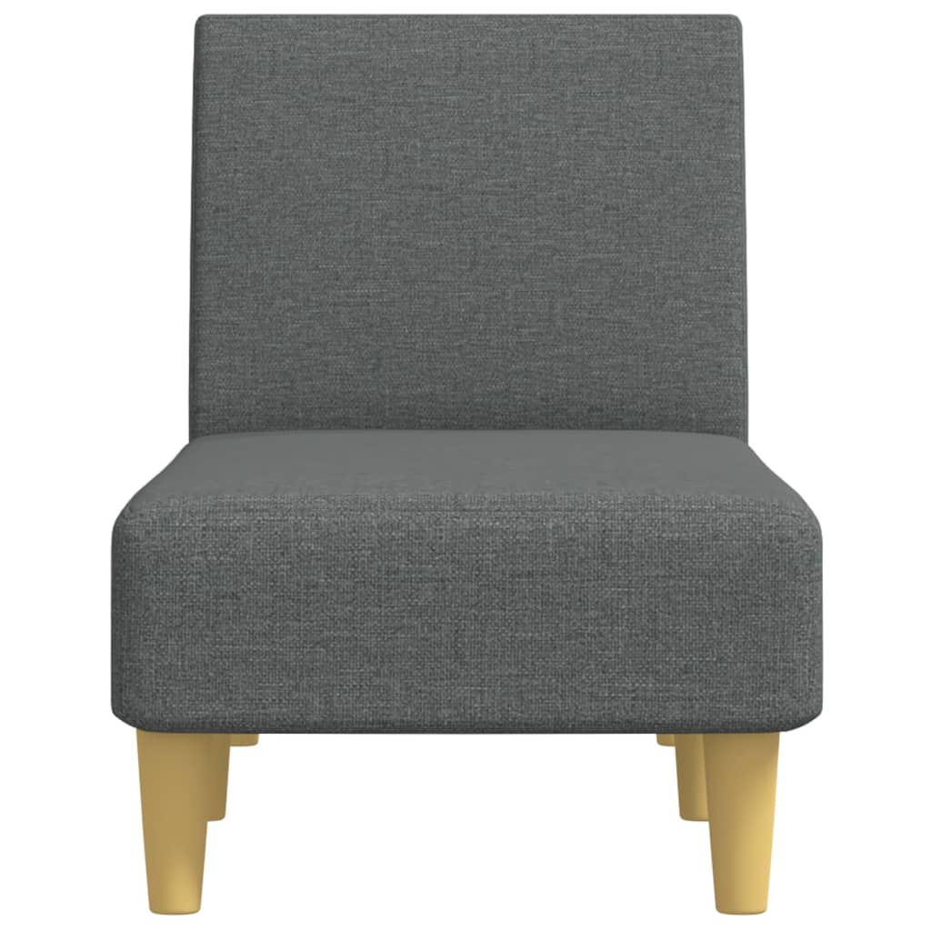 Chaise longue stof donkergrijs