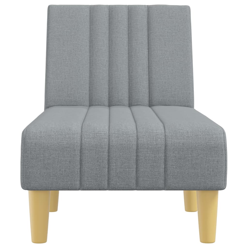 Chaise Longue Stof Lichtgrijs