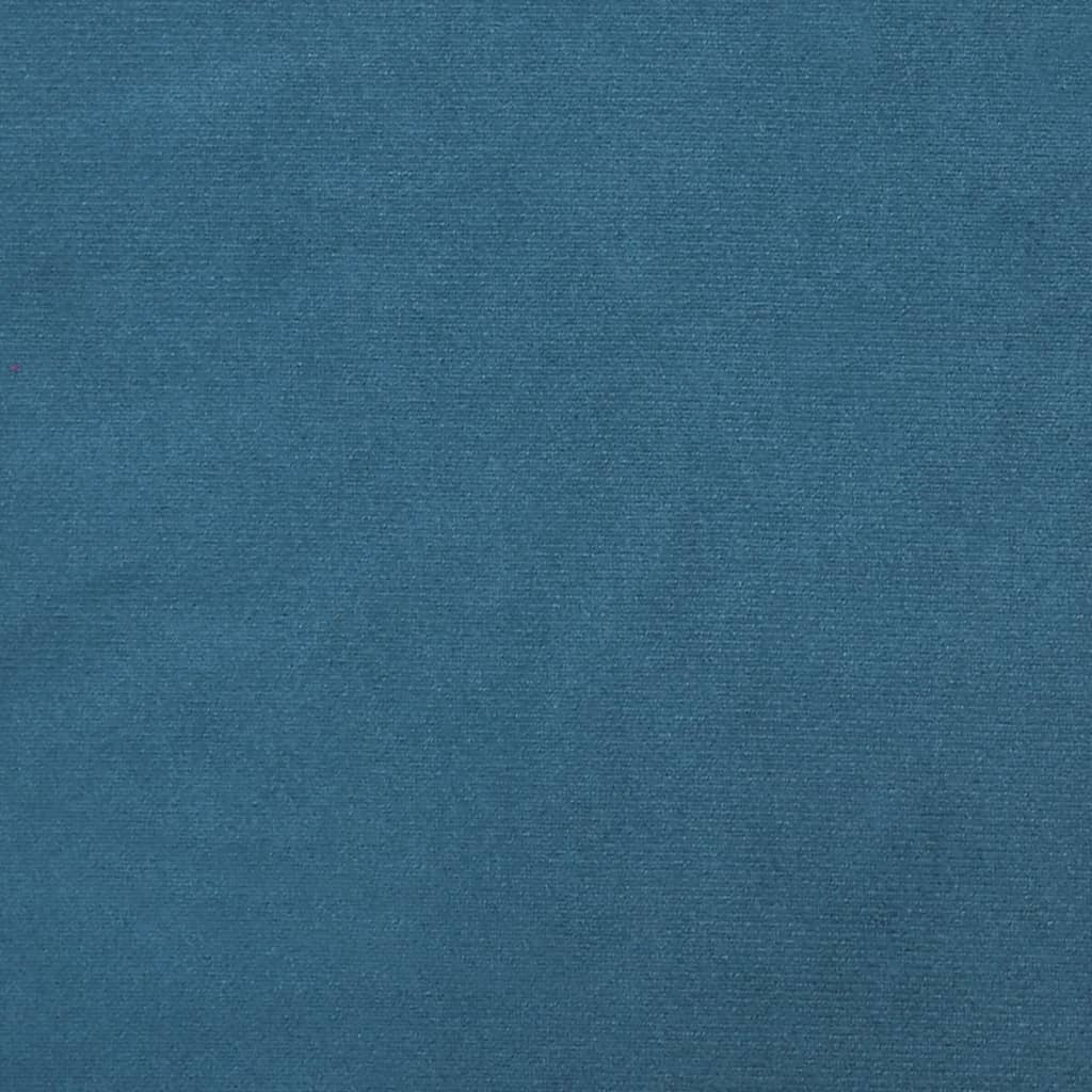 Chaise Longue Fluweel Blauw