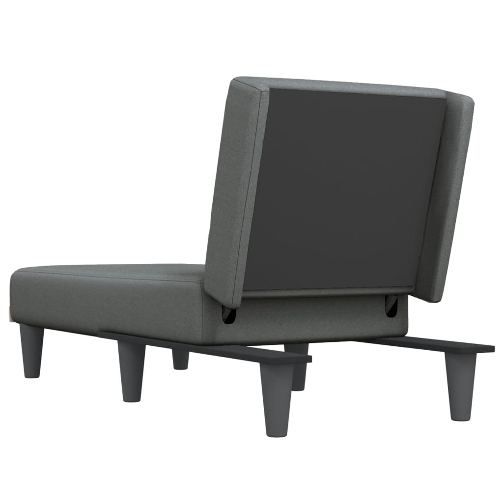 Chaise Longue Stof Donkergrijs