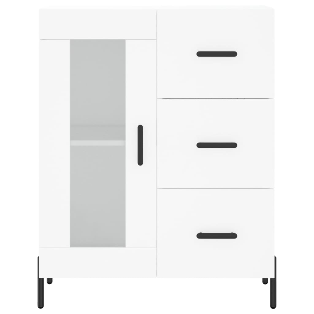 Dressoir 69,5X34X90 Cm Bewerkt Hout Wit 1