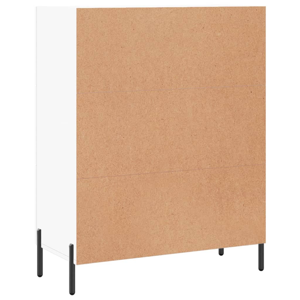 Dressoir 69,5X34X90 Cm Bewerkt Hout Wit 1