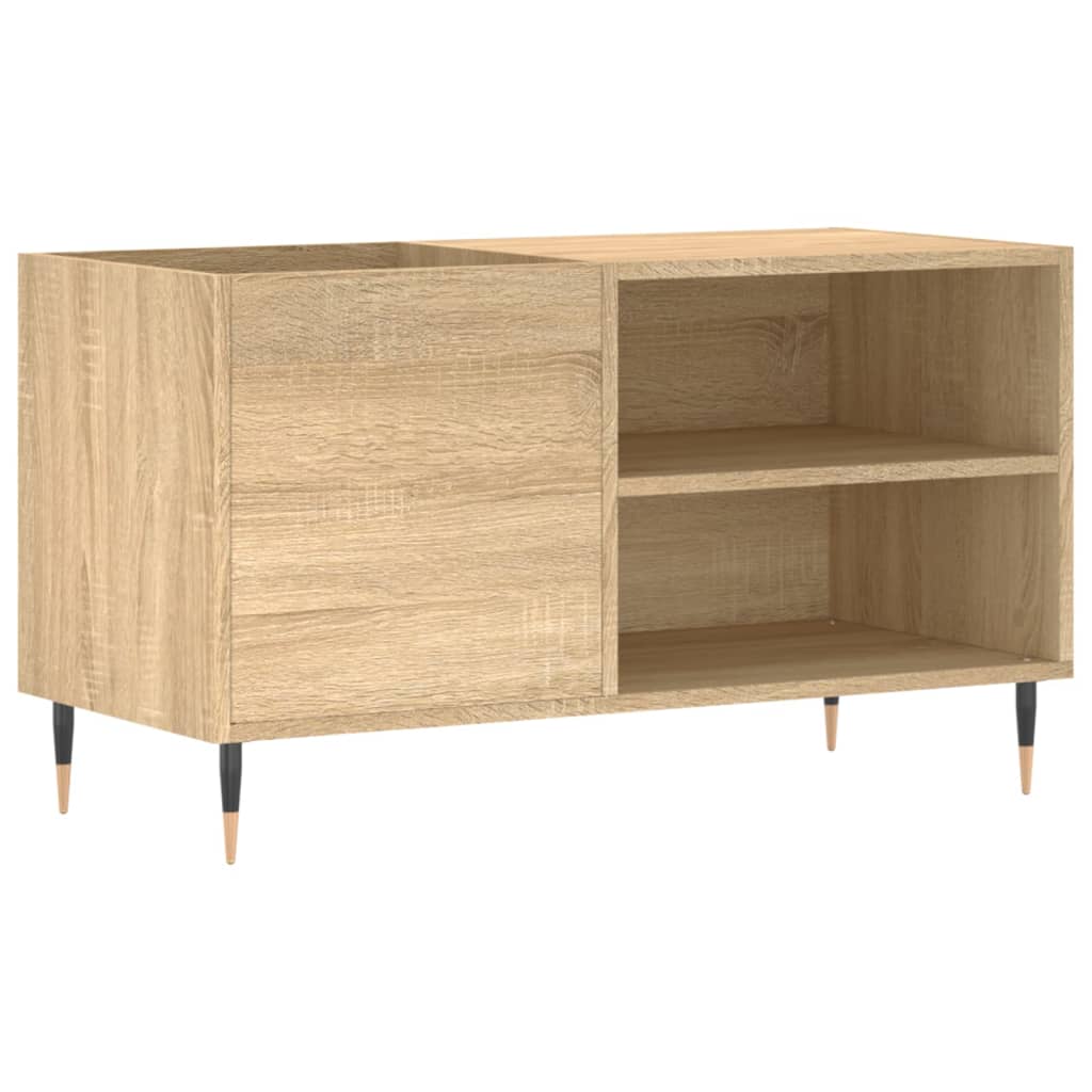 Platenkast 85x38x48 cm bewerkt hout sonoma eikenkleurig