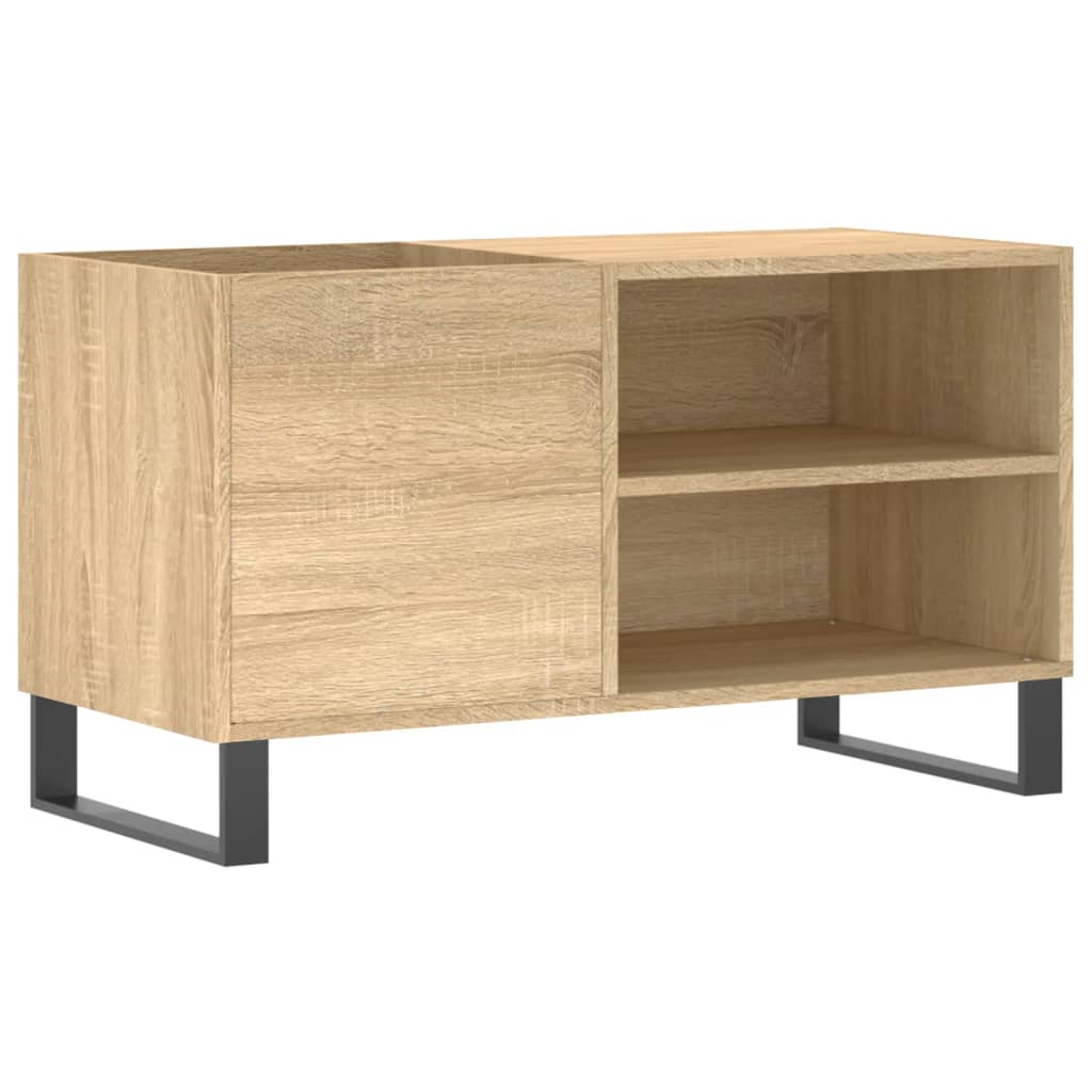 Platenkast 85x38x48 cm bewerkt hout sonoma eikenkleurig