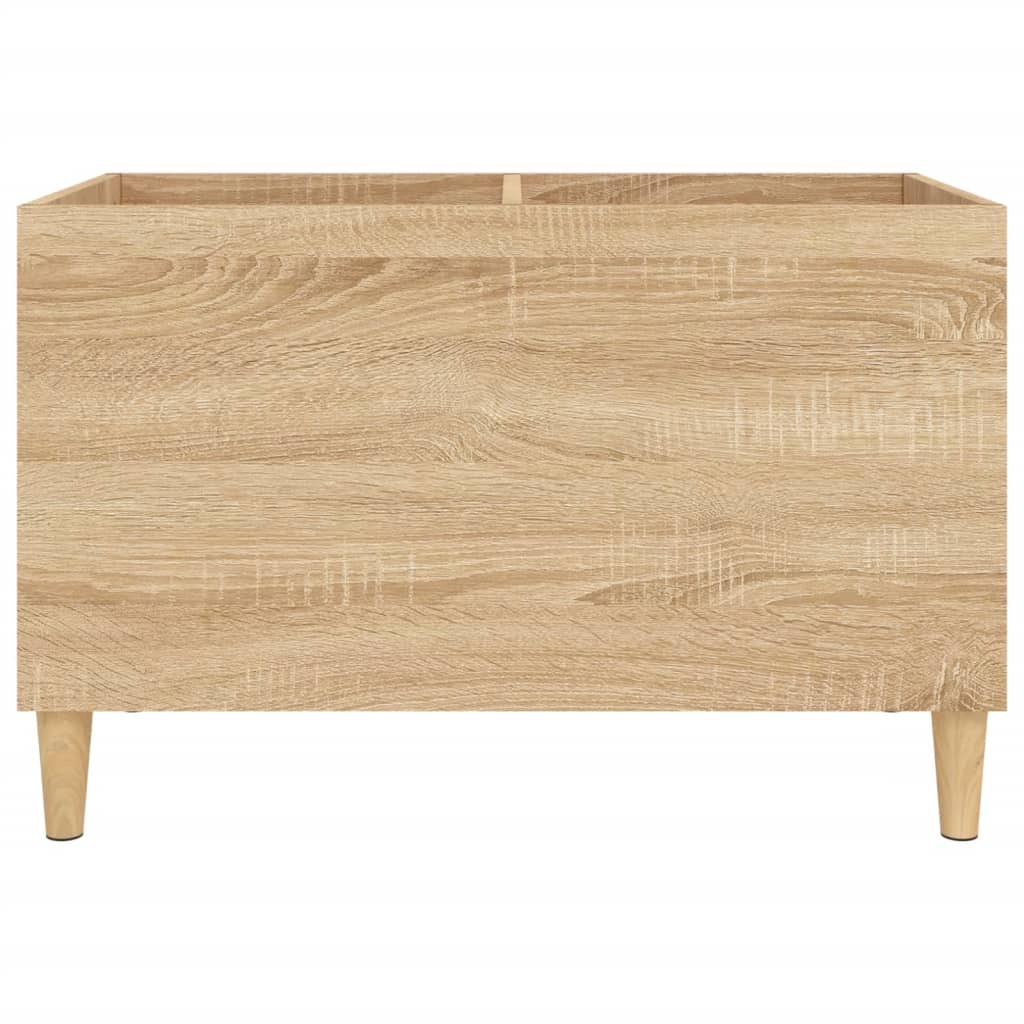 Platenkast 74,5X38X48 Cm Bewerkt Hout Sonoma Eikenkleurig 1